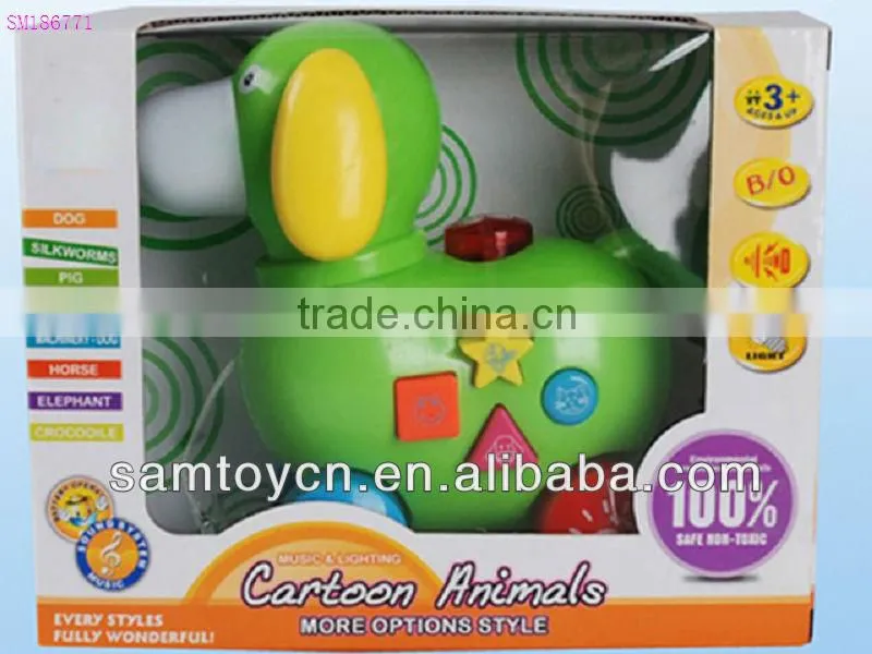 B/O cartoon cow toy with light,music