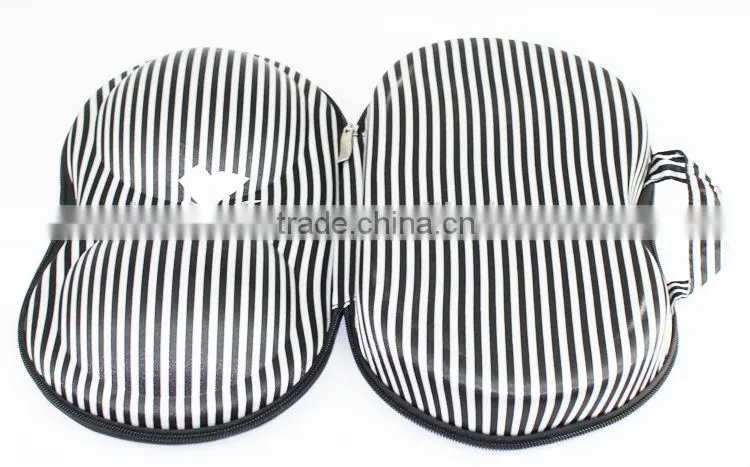 Portable travel bra hard case storage lingerie bag