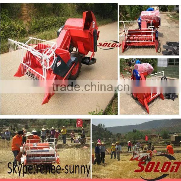 2014 Hot Selling Wheat and Rice Mini combine harvester with new designed appearance