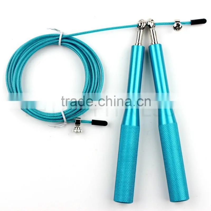 Alumunum Speed Jump Rope with Long Metal Bearing