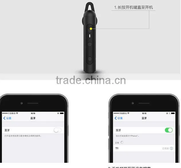 T1 Bluetooth 4.1 Sport Music Wireless Earphone Headphone with Mic for All Bluetooth Phone Car Business Headset