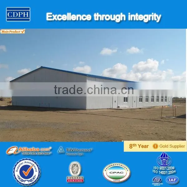 China alibaba china supplier Temporary galvanized structure cheap sandwich panel prefab homes for sale