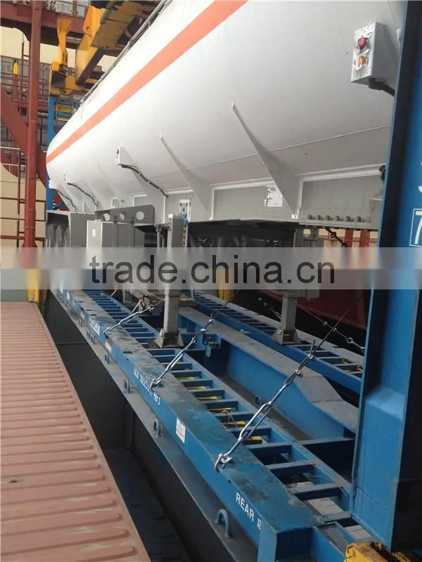 CIMC new tri-axle 42000L aluminum alloy oil transport fuel tank trailer