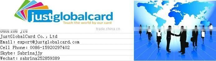 Bank card size blank smart card printing for inkjet printer