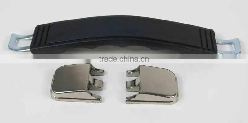 Luggage suitcase alloy handle/Black luggage case carrying handle/Travel suitcase parts plastic handle