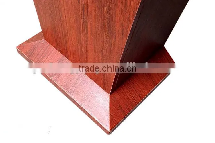Wooden speech church rostrum fancy design podium lectern for sale