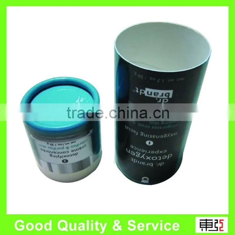 glossy paper tube for packing man skin care