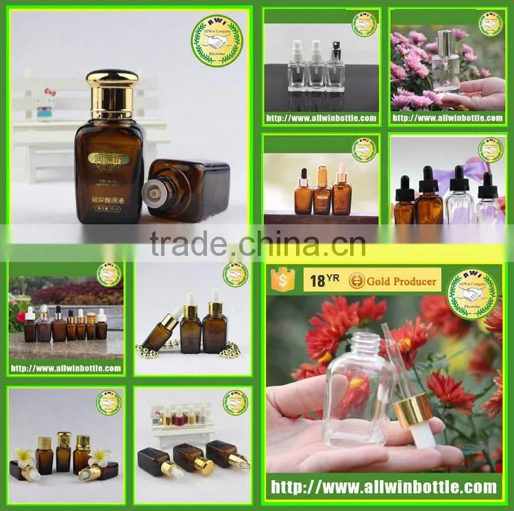 hot pack black glass spray bottle for cosmetic container
