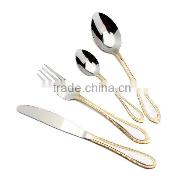 Dinnerware set gold plated flatware 72 pcs gottinghen cutlery set