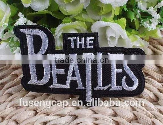 Custom Newly creative flat embroidery patches/embroidery badges