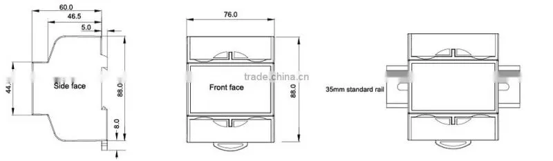 single phase din rail energy meter