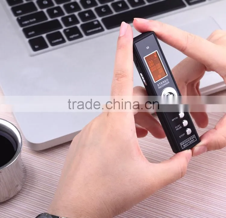 Telephone recording digital voice recorder with external microphone