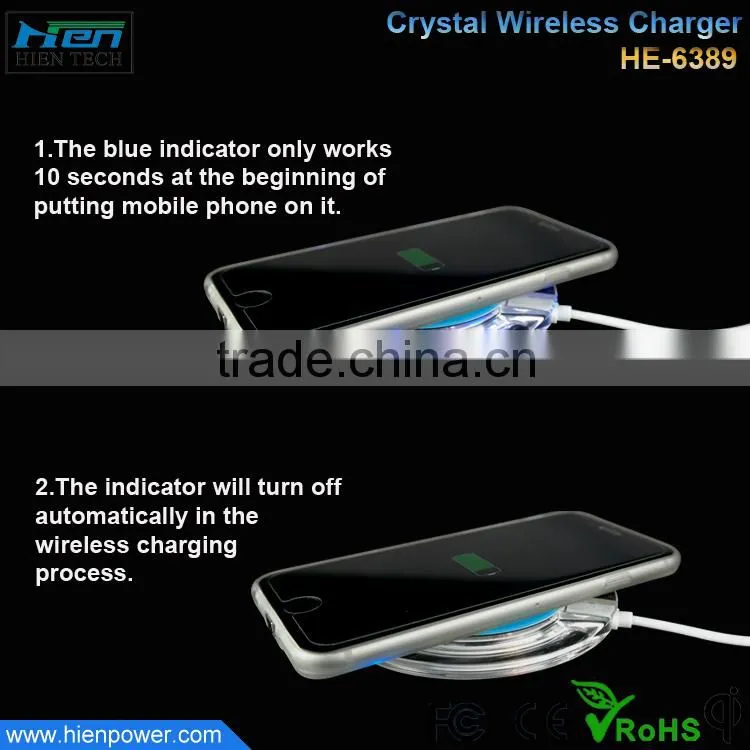 2015 new design Acrylic wireless charger accept customize LOGO wireless charger for samsung galaxy note 3