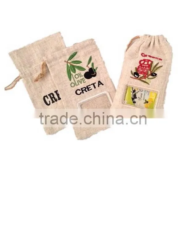 Natural Drawstring Jute Bag For Coffee/maize /rice