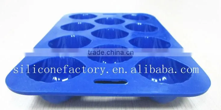 11 holes round shape silicone ice tray,food grade silicone chocolate mold