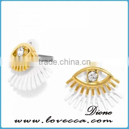 Korean women jewelry DIY elegant stones crystal jewelry earrings 2016
