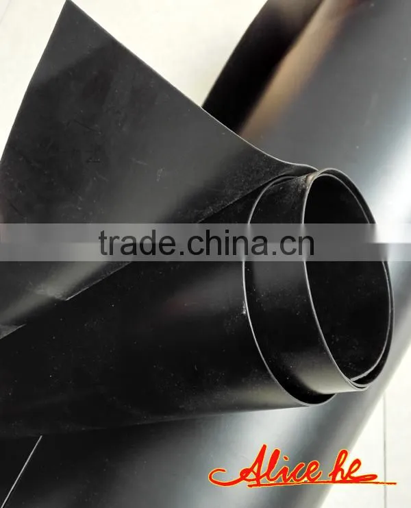0.5mm 1mm thick hdpe geomenbrance agriculture black plastic film as pond liner