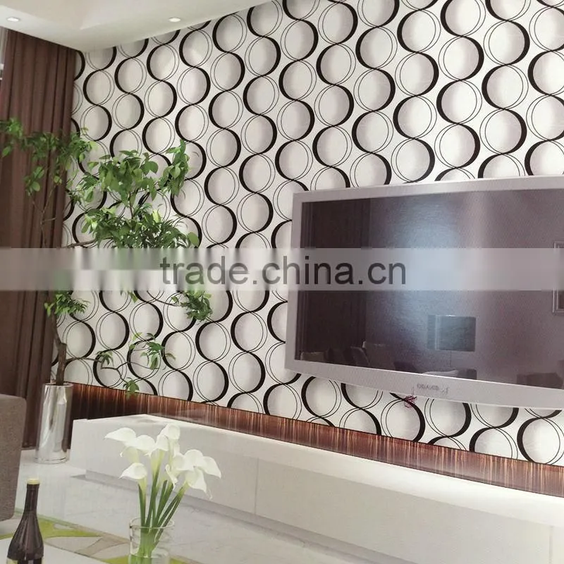 3d vinyl embossed wallpaper for home decoration