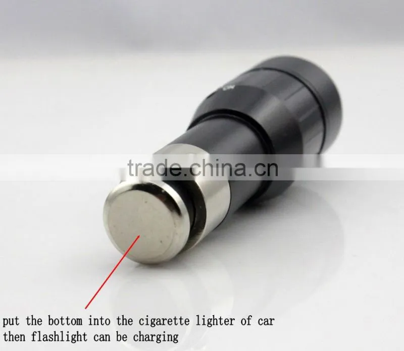 car socket cigarette lighter rechargeable led car lighter torch flashlight