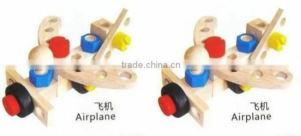 Hot sale item --- 30 pieces changeable nut building blocks car