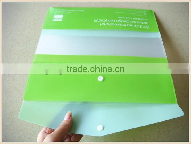 Customized design A4 hardcover plastic pockets file folder