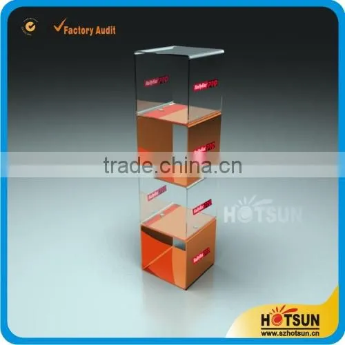 Hot sale desktop plastic toy display shelf