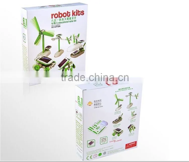 6 in1 robot educational DIY solar toy kit