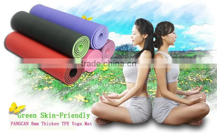 non-toxic yoga mat slip-prooving enhance version TPE yoga mat
