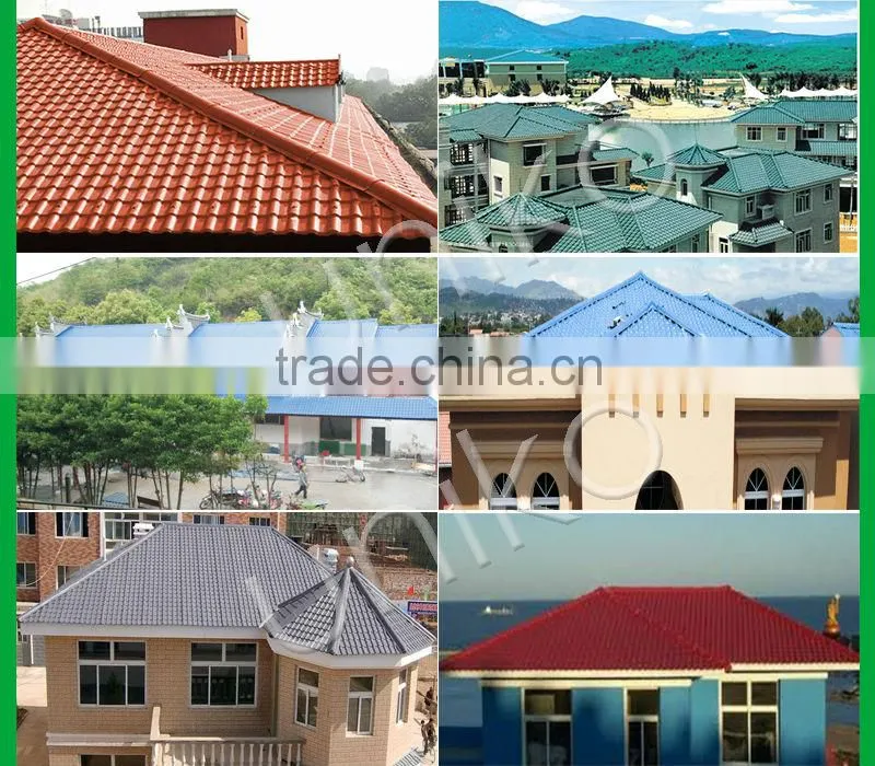 multi color flame resistant composite high quality black natural roofing slate synthetic resin tile for house