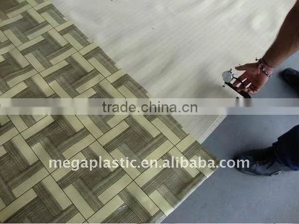 homogeneous wooden dry back pvc flooring