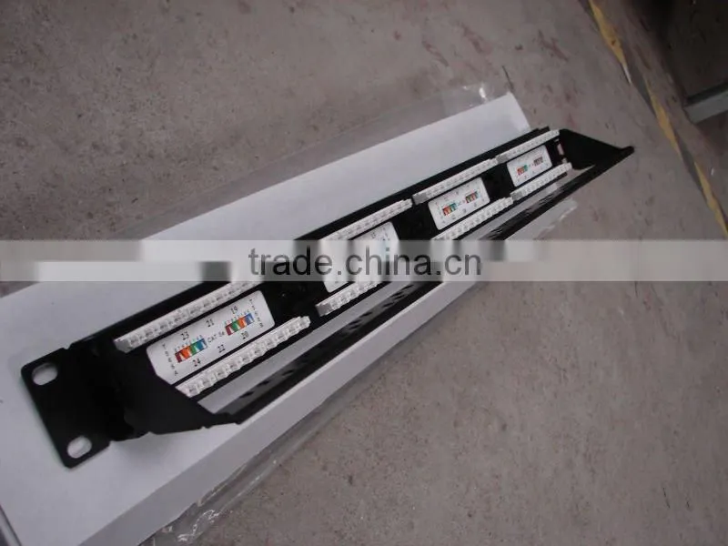 W-TEL network 24port UTP SC/ST/LC ODF fiber optic AMP patch panel cat6cat7
