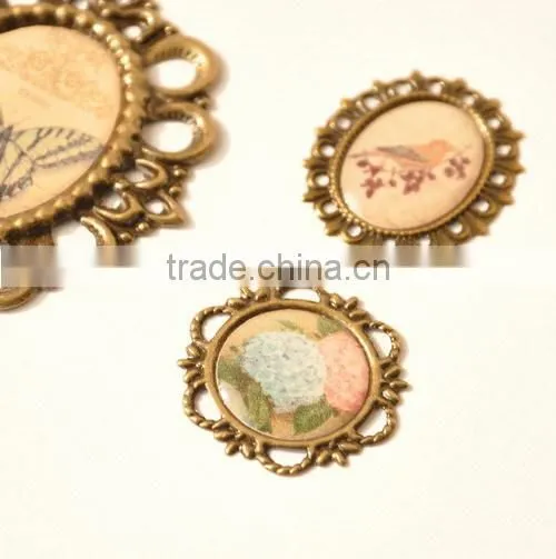 vintage metal frame sticker, epoxy sticker, 3D scrapbook sticker