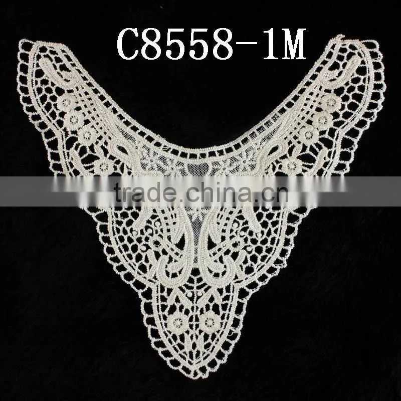 Hot sale embroidery collar crochet neck lace for women garment