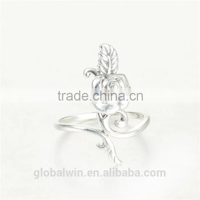 New European Design Valentines' Gift Rose Value 925 Silver Rings