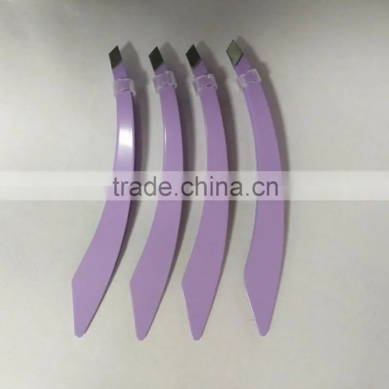 2016 New Arrival Slant tip Eyebrow Tweezer/Stainless Steel Tweezers