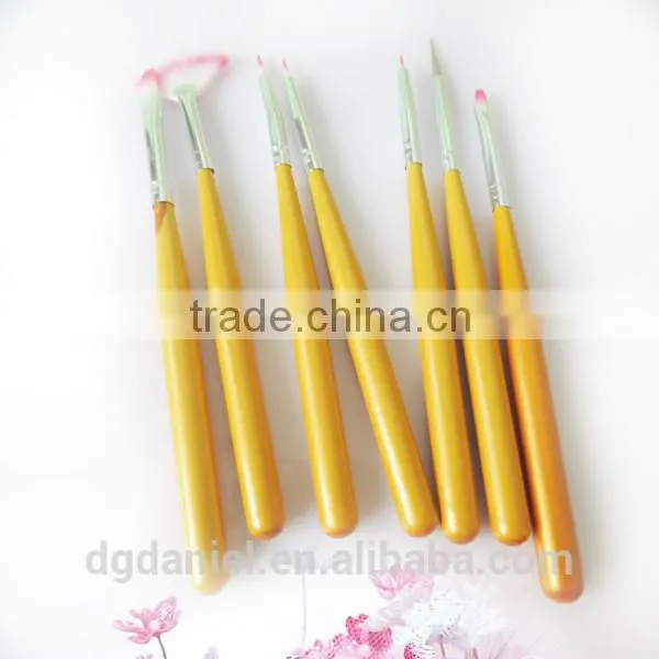 Nylon hair wood handle Nail Painting Brush