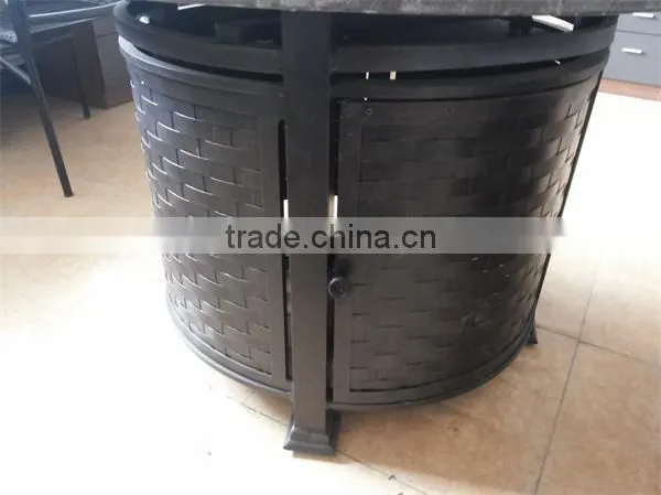 54"x 54" Round Conversational Patio Seating with Fire Table