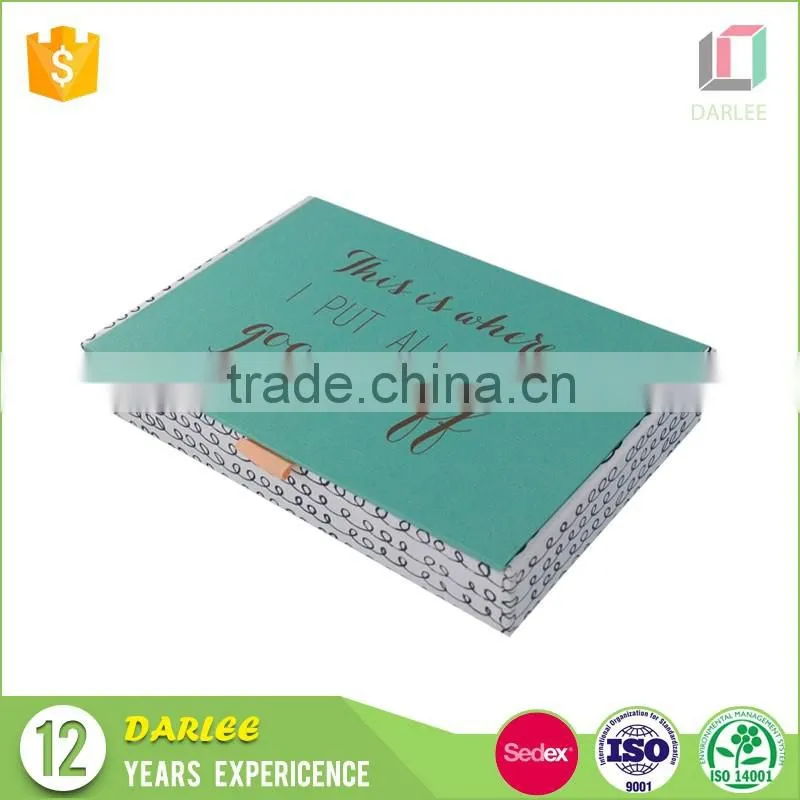 New product high quality custom printed clamshell flip lid gift box