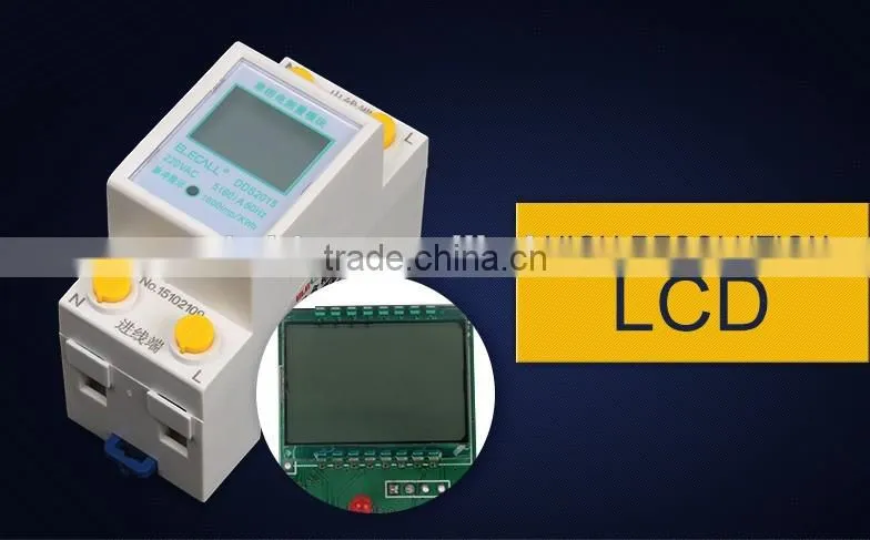 home wireless energy monitor / LCD digital energy meter calculate the cost of energy real-time voltage of the power