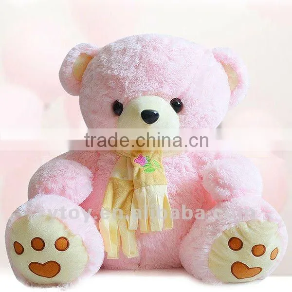 export cheap pink plush stuffed teddy bear for girls