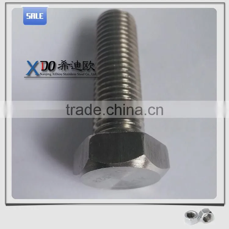 uns n06600 bolt full thread thin head bolt M24 X100 manufacturer