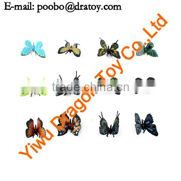 Insect figurines plastic butterfly figurine