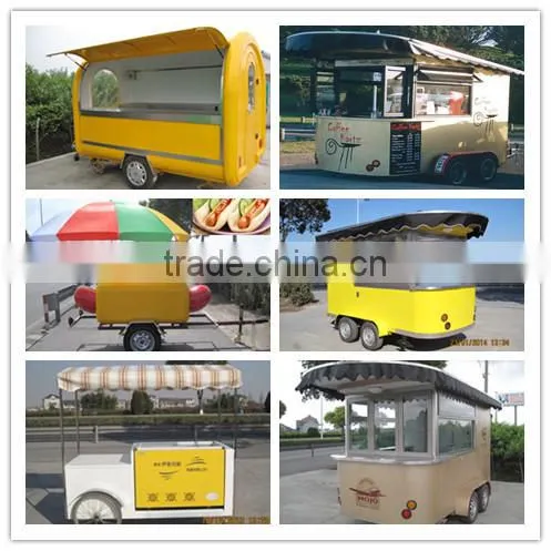 Used truck trailer mobile food trailer with wheels with CE approved