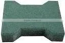 red Dog-bone rubber tile
