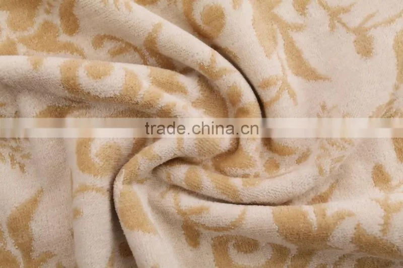 high quality cotton towel bath set with wreath pattern
