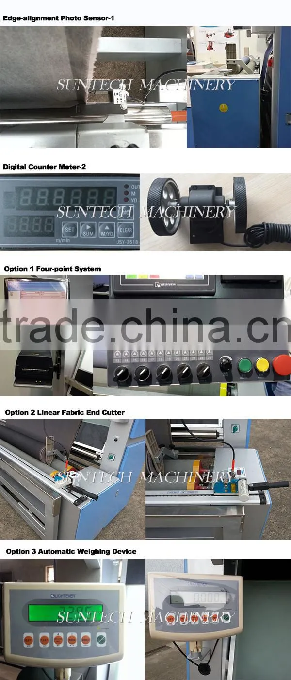 SUNTECH New Design Knitted Cloth Inspecting Table, Fabric Inspection Machine