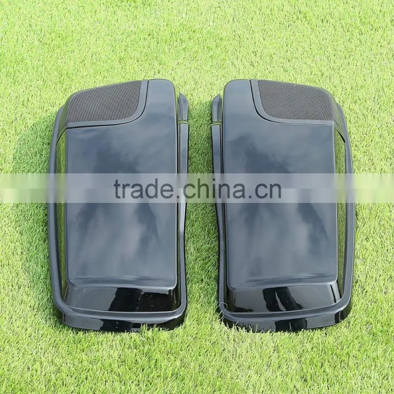 Saddlebag Lid Speaker Cutouts w/ Grill For Harley Davidson Touring FLT 2014-2017