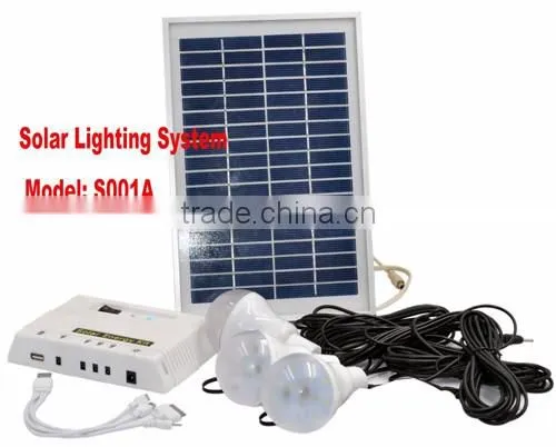 Top selling small solar power system home lighting for home 10W / 20W / 100W