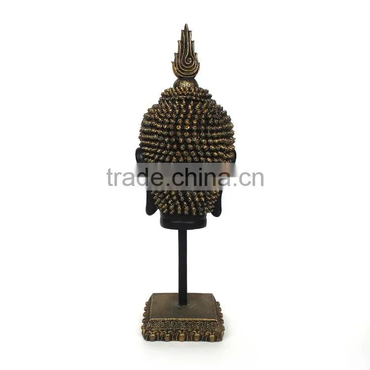 Handmade resin buddha head statue