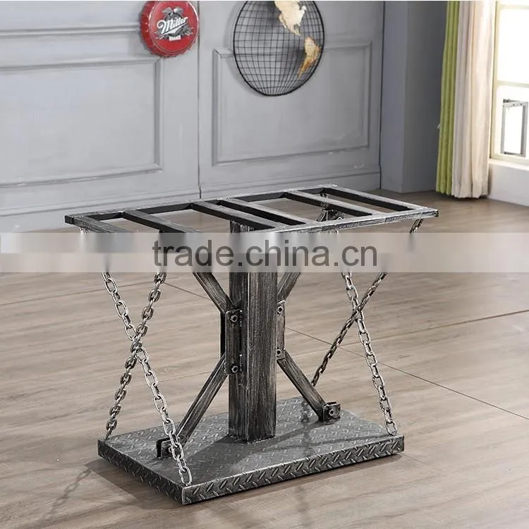 New!!casual iron coffee table with Themed restaurant
